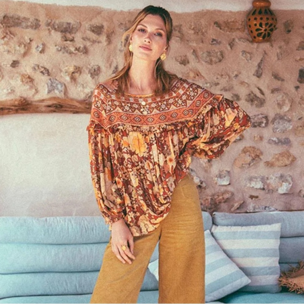 Spell Amethyst Blouse in Amber